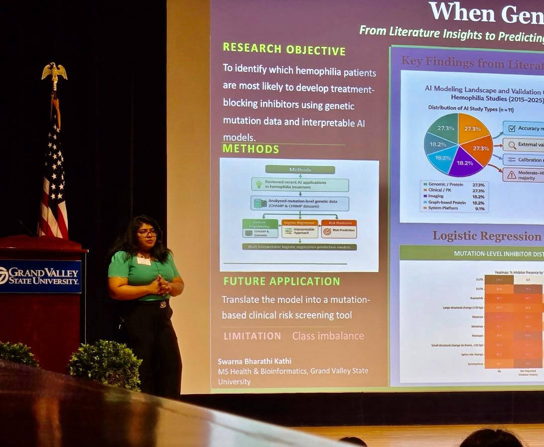 Student researcher presents at AMIA